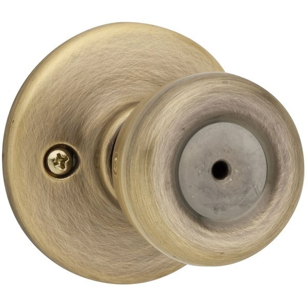 Tylo Privacy Door Lock W/ New Chassis W/ 6AL Latch and RCS Strike Antique Brass Finish, Kwikset, Mfr#: 300T-5V1